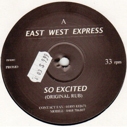 East West Express So Excited Vinyl 12" USED