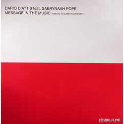 Dario D'Attis / Sabrynaah Pope Message In The Music (Tribute to Sabrynaah Pope) Vinyl 12" USED