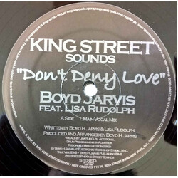 Boyd Jarvis / Lisa Rudolph Don't Deny Love Vinyl 12" USED