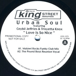 Urban Soul Love Is So Nice Vinyl 12" USED
