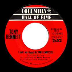 Tony Bennett I Left My Heart In San Francisco / I Wanna Be Around USED VINYL 7INCH 45 RPM REISSUE
