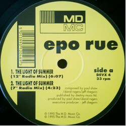 Epo Rue The Light Of Summer Vinyl 12" USED