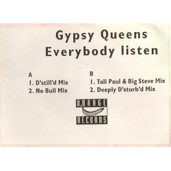 Gypsy Queens Everybody Listen Vinyl 12" USED
