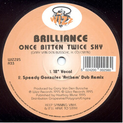 Brilliance Once Bitten Twice Shy Vinyl 12" USED