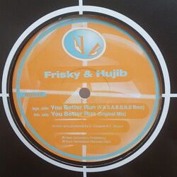 Frisky & Hujib You Better Run Vinyl 12" USED