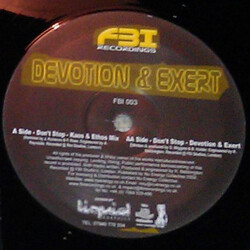 Dan Devotion / Exert Don't Stop Vinyl 12" USED