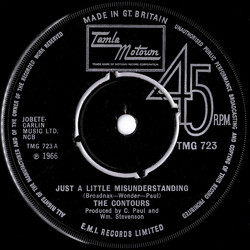 The Contours Just A Little Misunderstanding Vinyl 7" USED