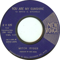 Mitch Ryder / Mitch Ryder & The Detroit Wheels You Are My Sunshine / Wild Child Vinyl 7" USED