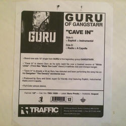 Guru Cave In Vinyl 12" USED