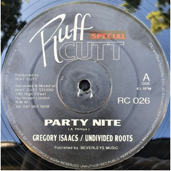 Gregory Isaacs / Undivided Roots Party Nite Vinyl 12" USED
