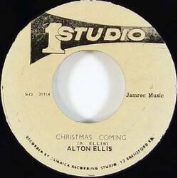 Alton Ellis Christmas Coming Vinyl 7" USED