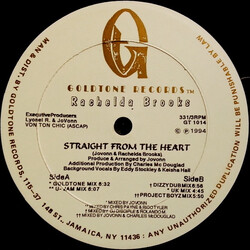 Rachelda Brooks Straight From The Heart Vinyl 12" USED
