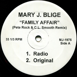 Mary J. Blige Family Affair (Pete Rock & C.L. Smooth Remix) Vinyl 12" USED