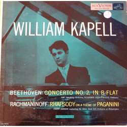 Ludwig van Beethoven / Sergei Vasilyevich Rachmaninoff / William Kapell Concerto No. 2 -- Rhapsody On A Theme Of Paganini Vinyl LP USED