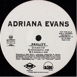 Adriana Evans Reality Vinyl 12" USED