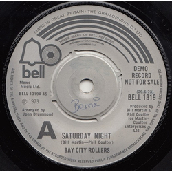 Bay City Rollers Saturday Night Vinyl 7" USED