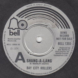 Bay City Rollers Shang-A-Lang Vinyl 7" USED