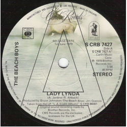 The Beach Boys Lady Lynda Vinyl 7" USED