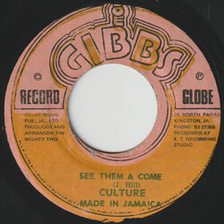 Culture See Them A Come Vinyl 7" USED