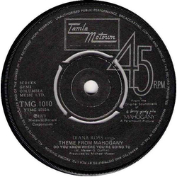 Diana Ross Theme From Mahogany "Do You Know Where You're Going To" Vinyl 7" USED