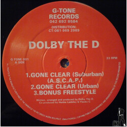 Dolbie D Gone Clear Vinyl 12" USED