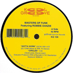 Masters Of Funk / Robbie Danzie Gotta Work Vinyl 12" USED