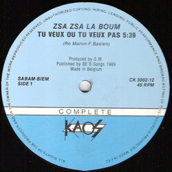 Zsa Zsa "La Boum" Tu Veux Ou Tu Veux Pas Vinyl 12" USED