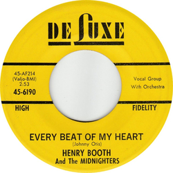 Henry Booth / The Midnighters Every Beat Of My Heart / Starting From Tonight Vinyl 7" USED