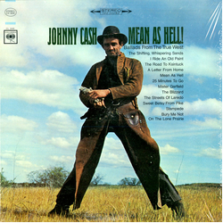 Johnny Cash Mean As Hell! - Ballads From The True West Vinyl LP USED