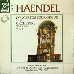Georg Friedrich Händel / Marie-Claire Alain / Orchestre De Chambre Jean-François Paillard / Jean-François Paillard Concertos Pour Orgue & Orchestre No