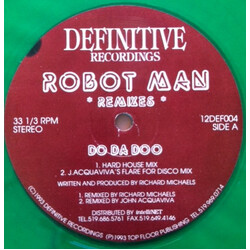 Robotman Do Da Doo (Remixes) Vinyl 12" USED