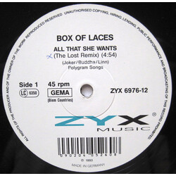 Box Of Laces All That She Wants Vinyl 12" USED