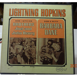 Lightnin' Hopkins Lightning Hopkins With His Brothers Joel And John Henry And With Barbara Dane Vinyl LP USED