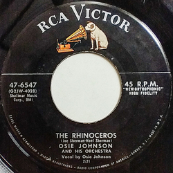 Osie Johnson And His Orchestra The Rhinoceros / Half Loved Vinyl 7" USED