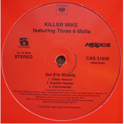 Killer Mike Get 'Em Shawty / For The No No Vinyl 12" USED