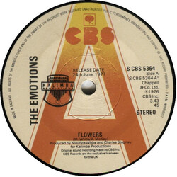 The Emotions Flowers Vinyl 7" USED