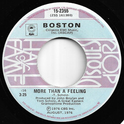 Boston More Than A Feeling / Long Time Vinyl 7" USED
