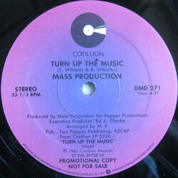 Mass Production Turn Up The Music / Bopp Vinyl 12" USED