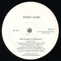 Bobby Nunn She's Just A Groupie Vinyl 12" USED