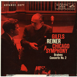 Johannes Brahms / Fritz Reiner / Chicago Symphony Orchestra / Emil Gilels Brahms Concerto No. 2 Vinyl LP USED
