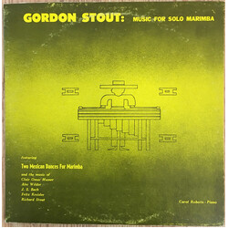 Gordon Stout / Carol Roberts (2) Music For Solo Marimba Vinyl LP USED
