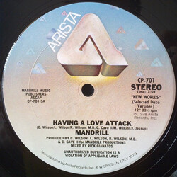 Mandrill Having A Love Attack Vinyl 12" USED