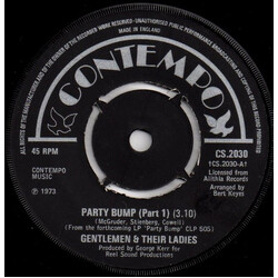 The Gentlemen & Their Ladies Party Bump Vinyl 7" USED
