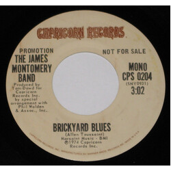 The James Montomery Band Brickyard Blues Vinyl 7" USED