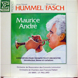 Maurice André / Johann Nepomuk Hummel / Johann Friedrich Fasch Concertos Pour Trompette Et Orchestre / Introduction, Theme Et Variations Vinyl LP USED