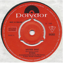 Ayshea Brough Another Night Vinyl 7" USED