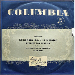 Ludwig Van Beethoven / Herbert von Karajan / Philharmonia Orchestra Symphony No. 7 In A Major, Op. 92 Vinyl LP USED
