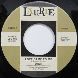 Dion (3) Love Came To Me / Sandy Vinyl 7" USED