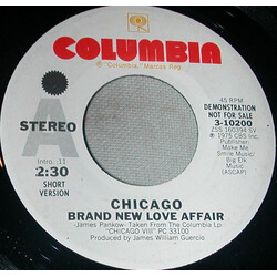 Chicago (2) Brand New Love Affair Vinyl 7" USED