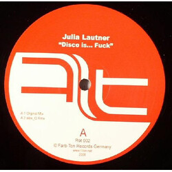 Julia Lautner Disco Is... Fuck Vinyl 12" USED